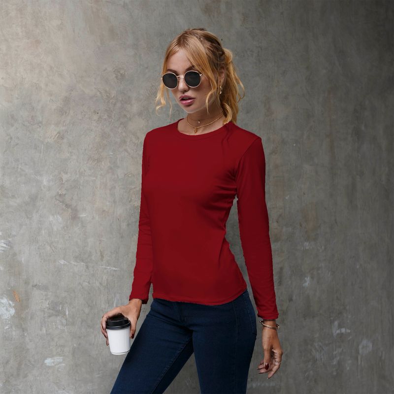 SHANDIAN - Polera manga larga mujer