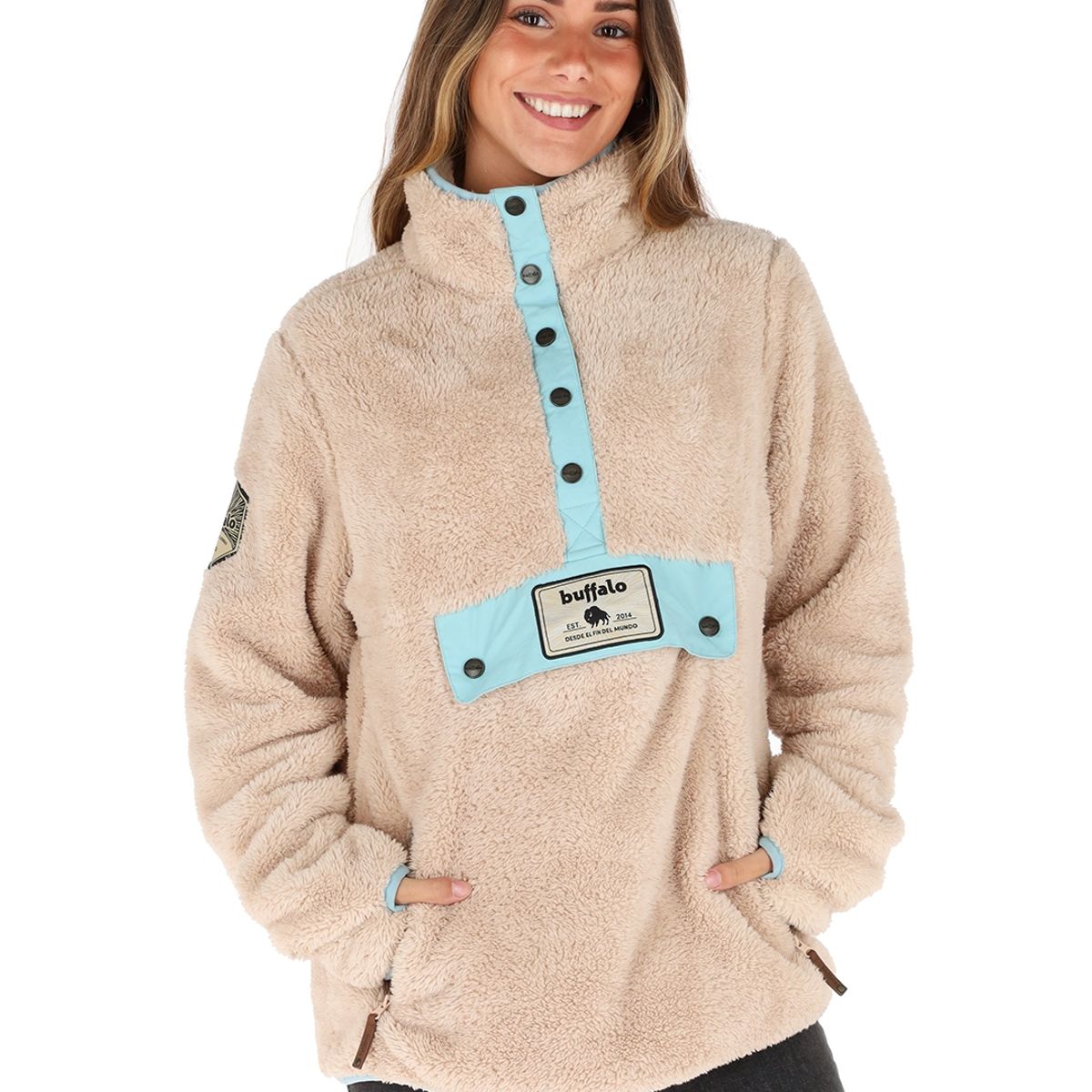 BUFFALO CHILE - Chaqueta Indigo Beige Mujer