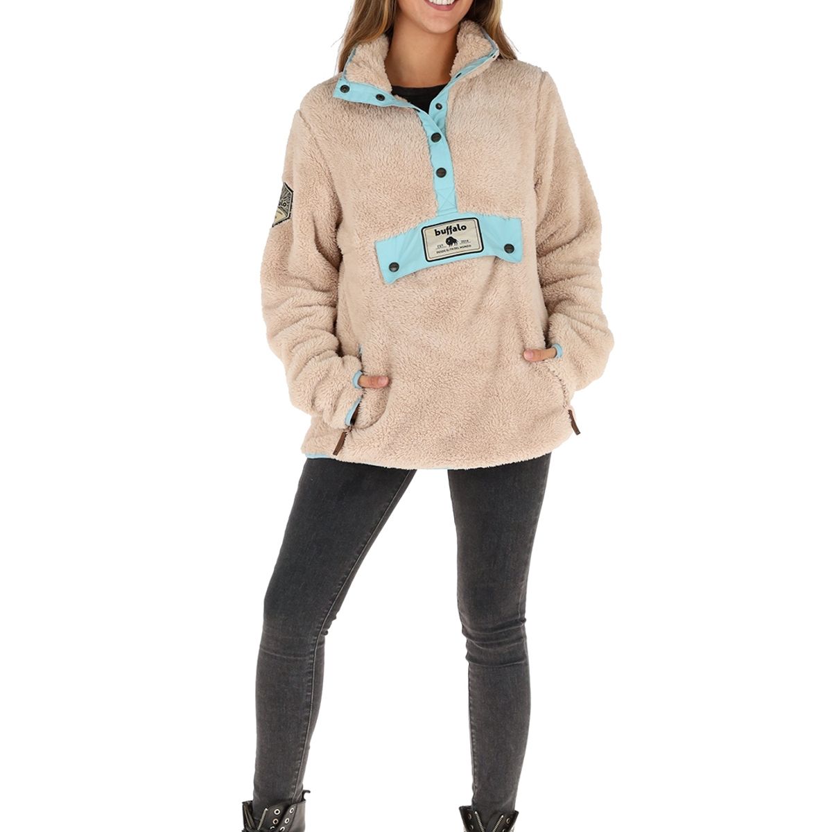 BUFFALO CHILE - Chaqueta Indigo Beige Mujer