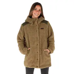 BUFFALO CHILE - Chaqueta Reversible Chipodos Mostaza Jaspeado - Negro Mujer