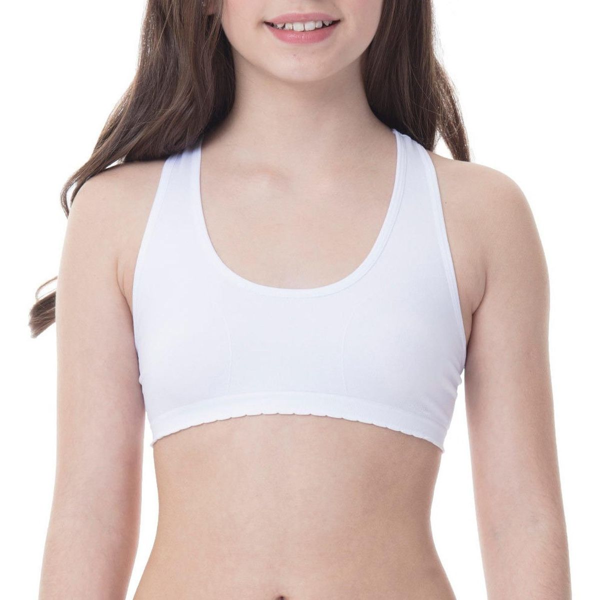 LADY GENNY - Peto Deportivo Seamless - Blanco