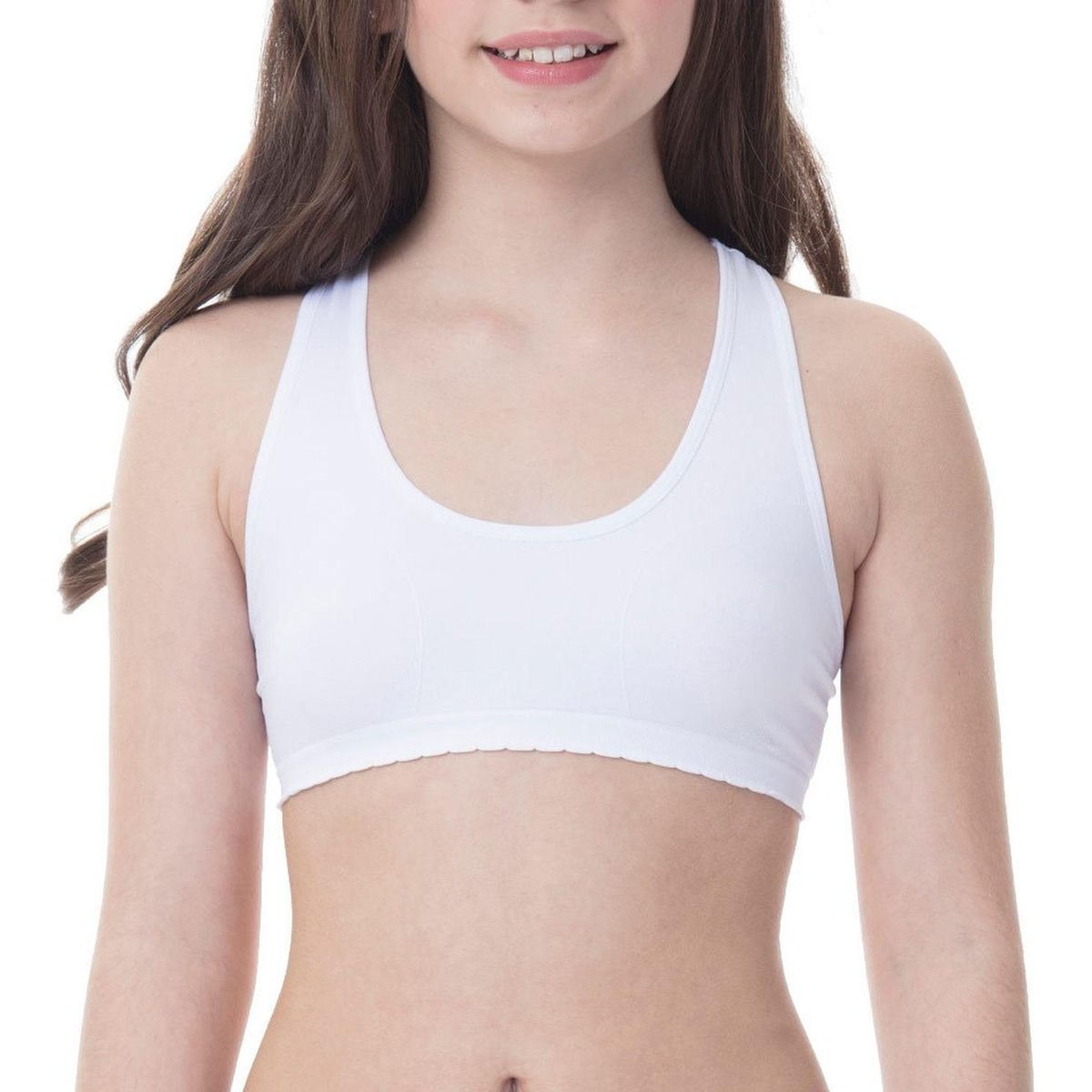LADY GENNY - Peto Deportivo Seamless - Blanco