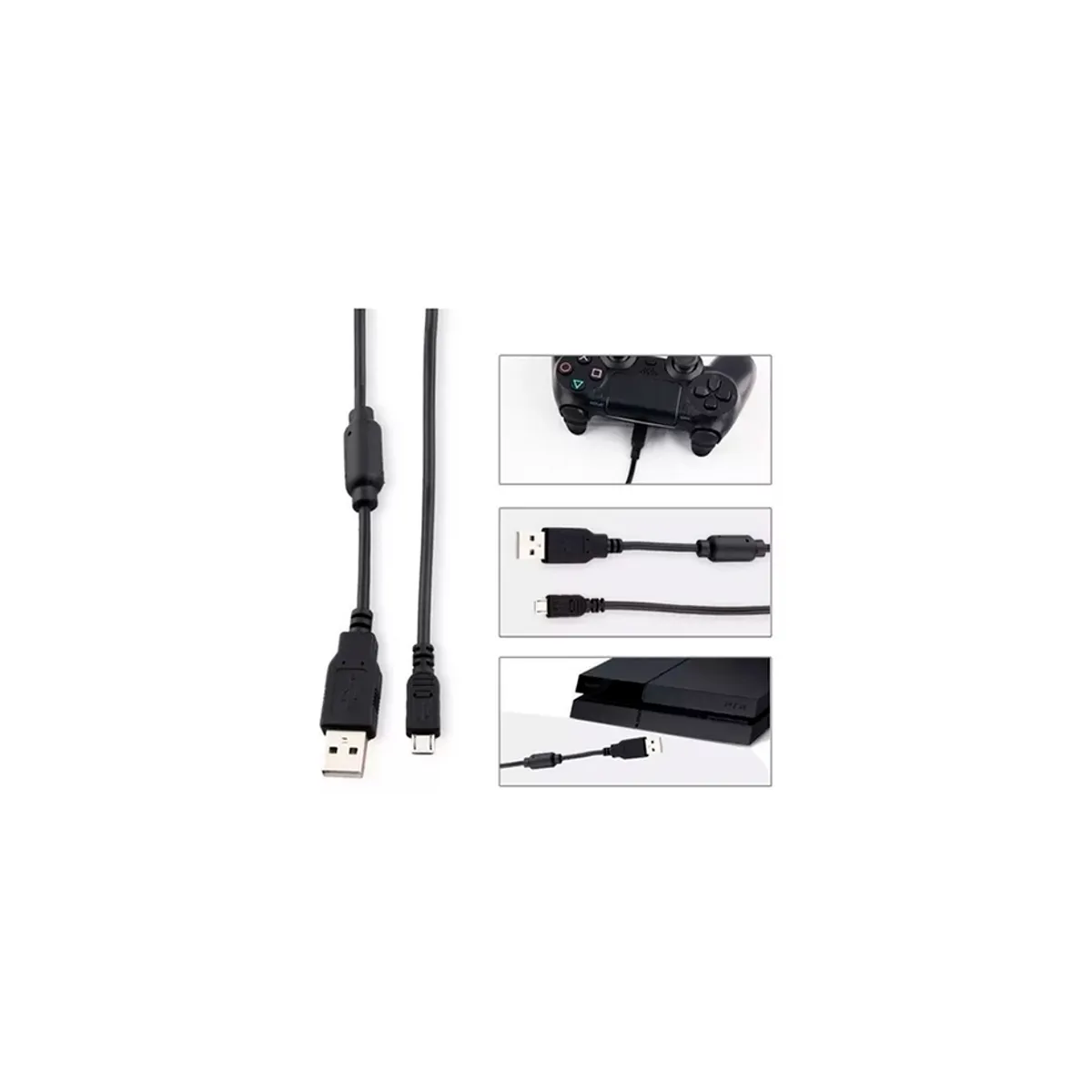 GENERICO - Cable De Carga Para Control Joystick De Ps4