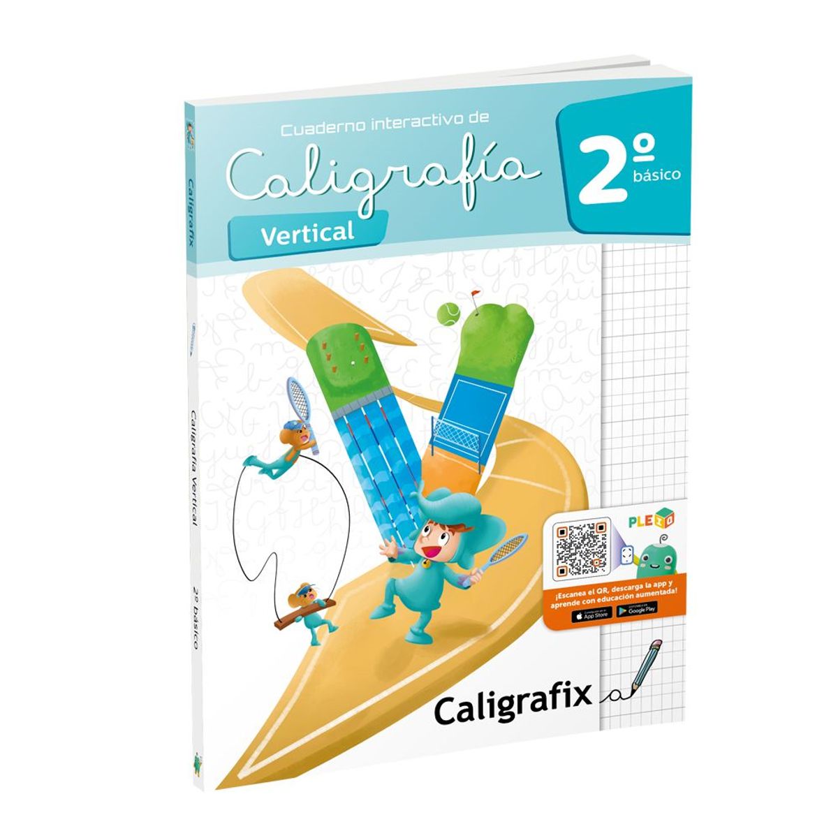 CALIGRAFIX - Caligrafix Cuaderno Caligrafia Vertical 2° Basico
