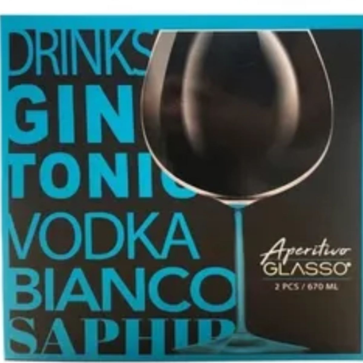 GLASSO - SET 2 COPAS APERITIVO GLASSO - AZUL