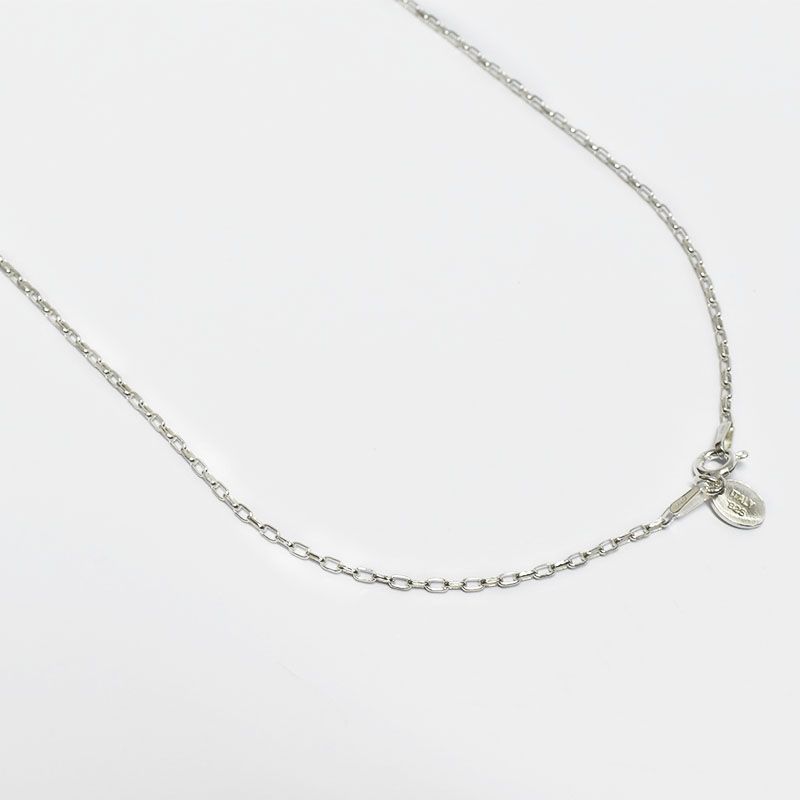 ROSETT - Cadena limada delgada 45 cm Plata ley 925