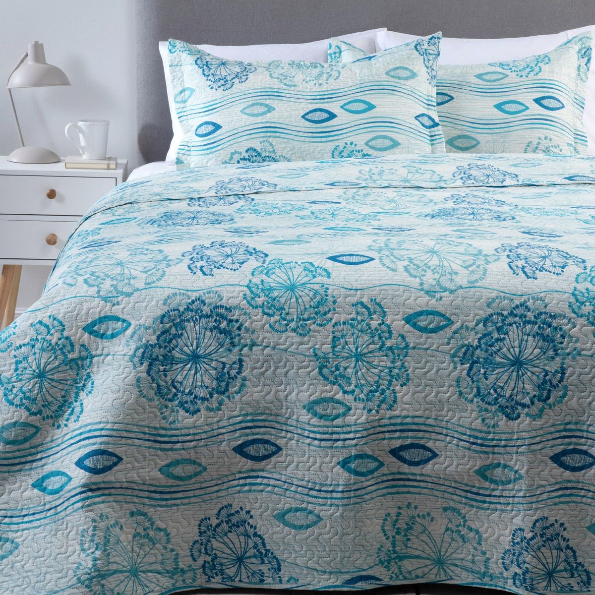 ZAHR - CUBRECAMA ESTAMPADO CALIPSO 2 PLAZAS