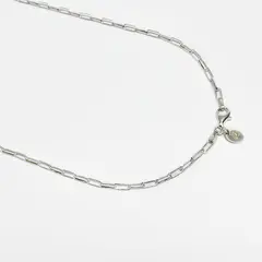ROSETT - Cadena limada semi amplia 60 cm Plata ley 925