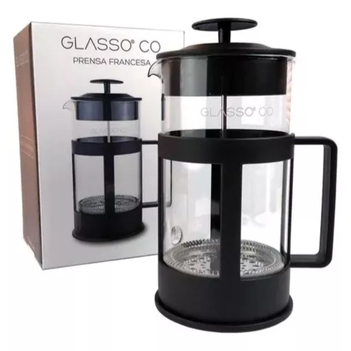 GLASSO - PRENSA FRANCESA 1 LITRO FILTRO DE VIDRIO GLASSO