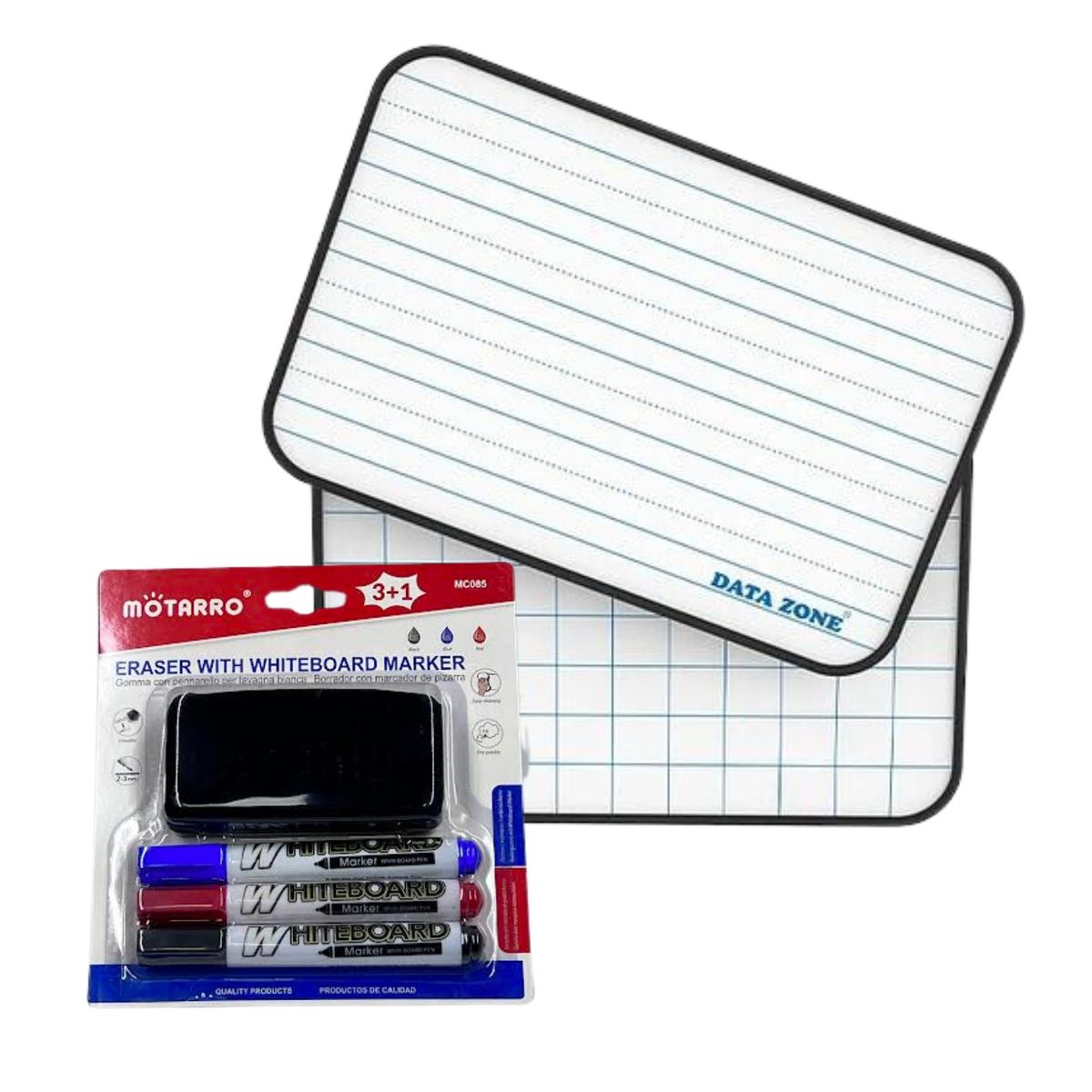 DATA ZONE - Kit Pizarra Magnetica Caligrafia Set Borrador Y Plumones