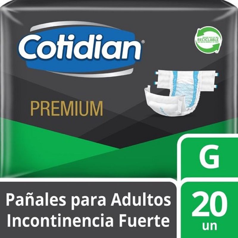 COTIDIAN - PAÑALES ADULTOS COTIDIAN PREMIUM X 20 G