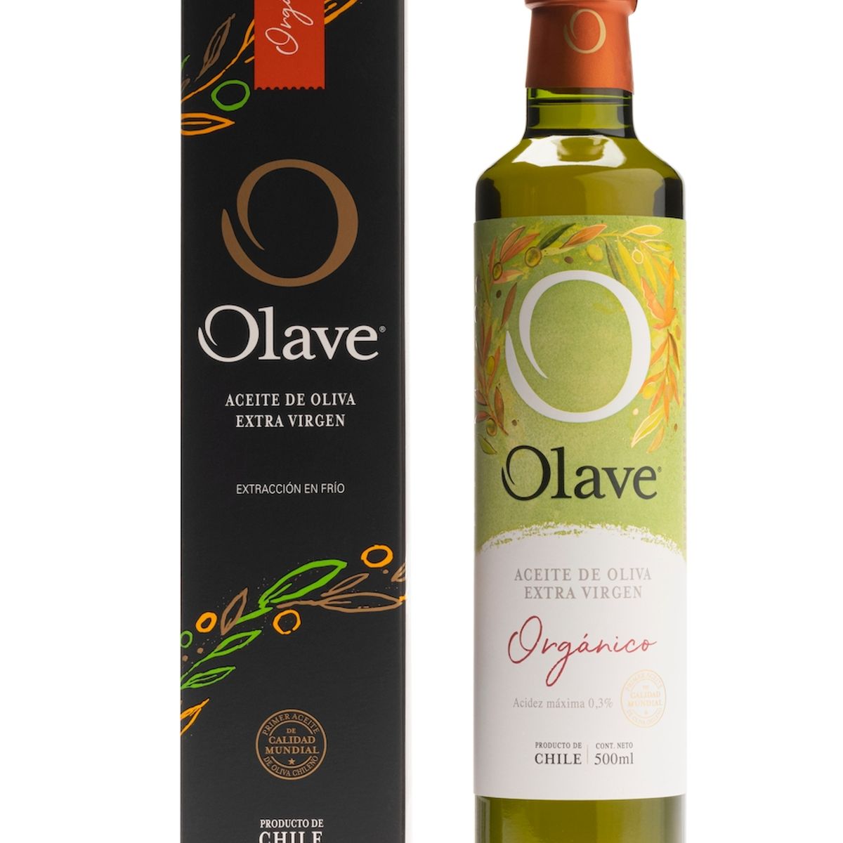 OLAVE - Aceite de Oliva extra virgen Olave Organico  500 ml Regalo