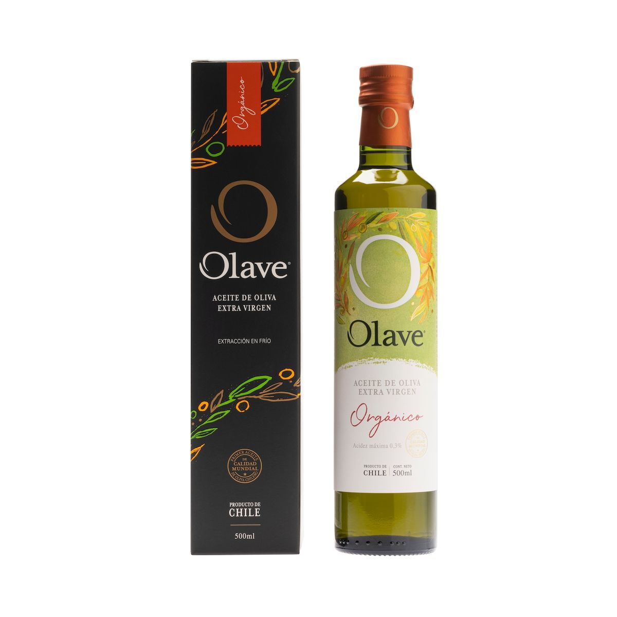 OLAVE - Aceite de Oliva extra virgen Olave Organico  500 ml Regalo