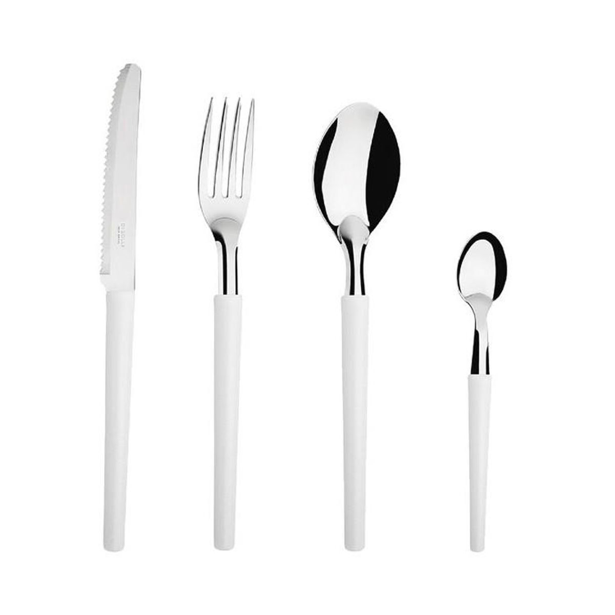 IMAHE - SET 24 CUBIERTOS BLANCO CON RALLADOR IMAHE