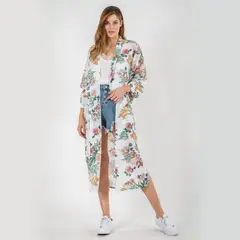 GUINDA - Kimono floreado Irene