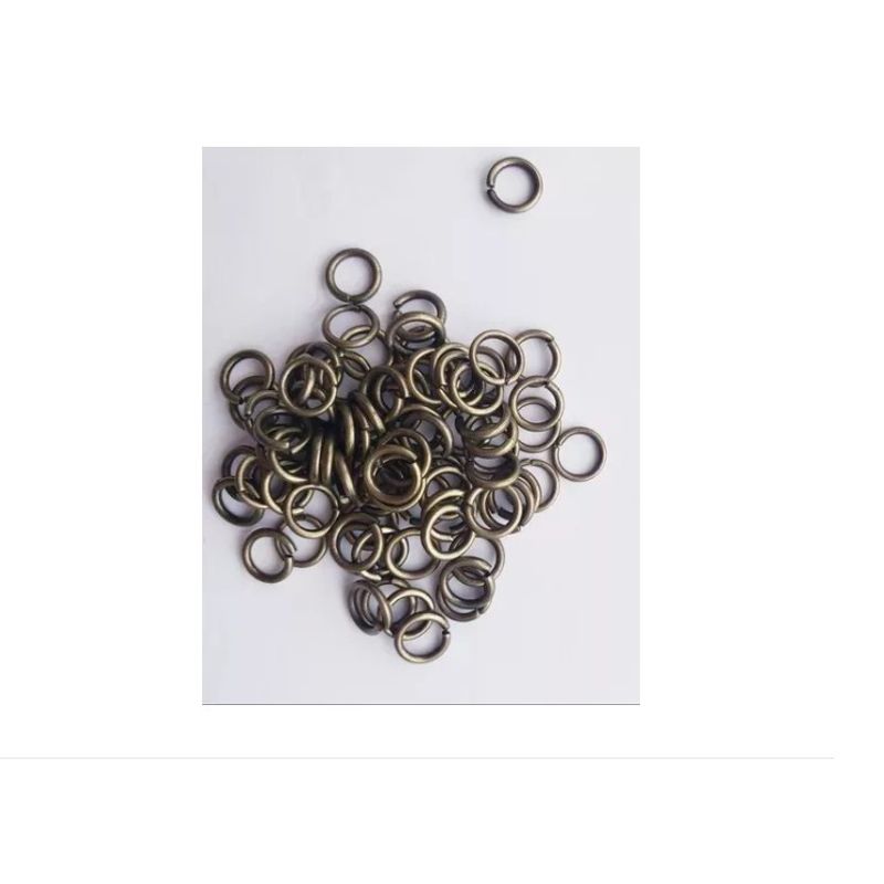 GENERICO - 150 Unidades Aprox De Argolla Unión 8mm Bronce