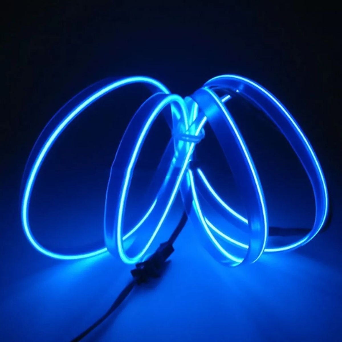 GENERICO - Hilo Neon Decorativo Luz Led 3Mt Interior Auto Tuning BLUE