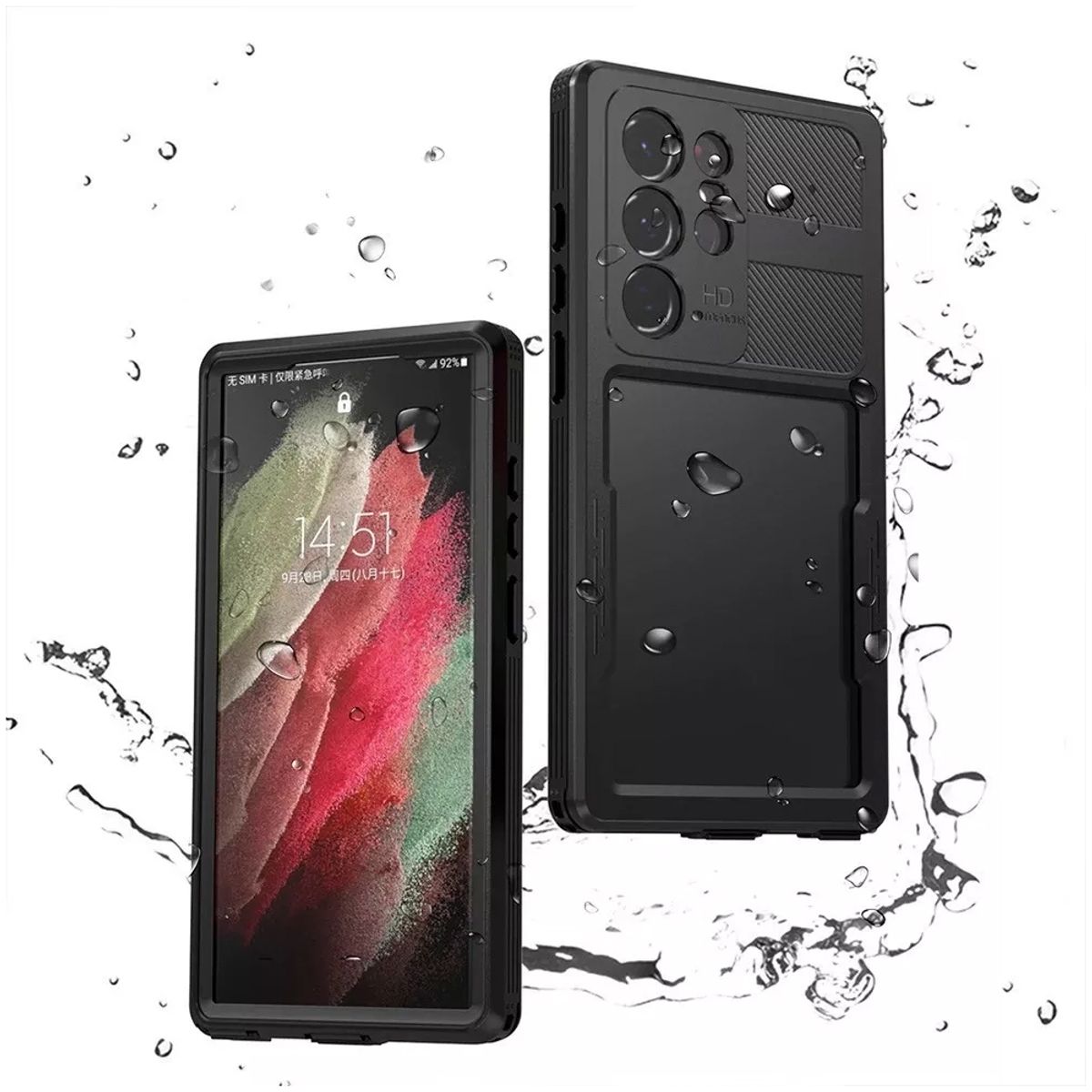 XUNDD - Carcasa para Samsung S23 Ultra Sumergible Antigolpes Outdoor