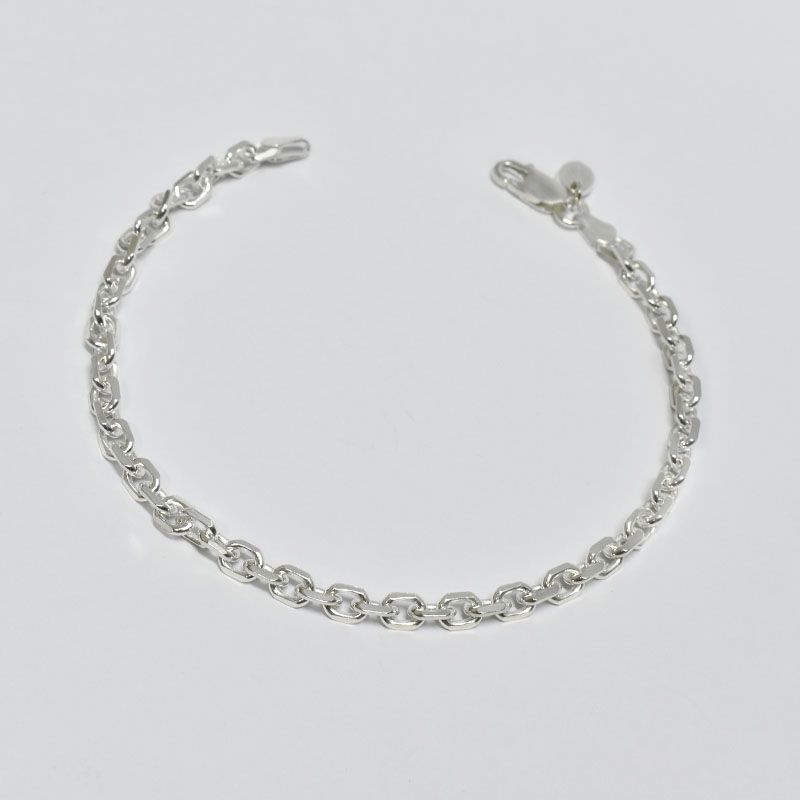ROSETT - Pulsera limada 22 cm Plata ley 925.
