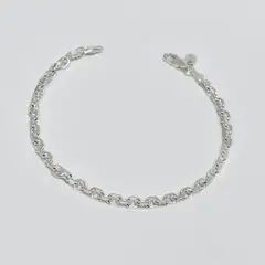 ROSETT - Pulsera limada 22 cm Plata ley 925.