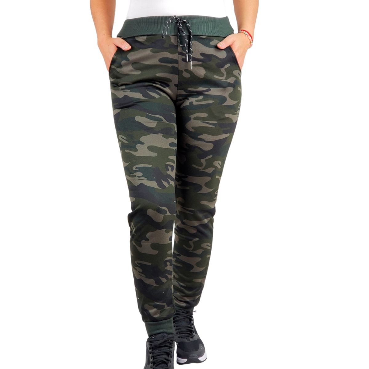 LOOK SHOP - Pantalón Buzo Diseño Militar Mujer Invierno Jogger Camuflado
