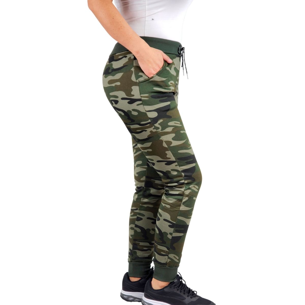 LOOK SHOP - Pantalón Buzo Diseño Militar Mujer Invierno Jogger Camuflado
