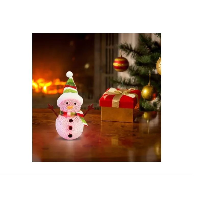 GENERICO - X6 Muñeco Nieve Luz Led Navidad Decoracion