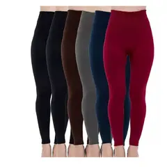 GENERICO - Calzas Polar Sin Costura Para Mujer Sin Diseños Talla Stardar
