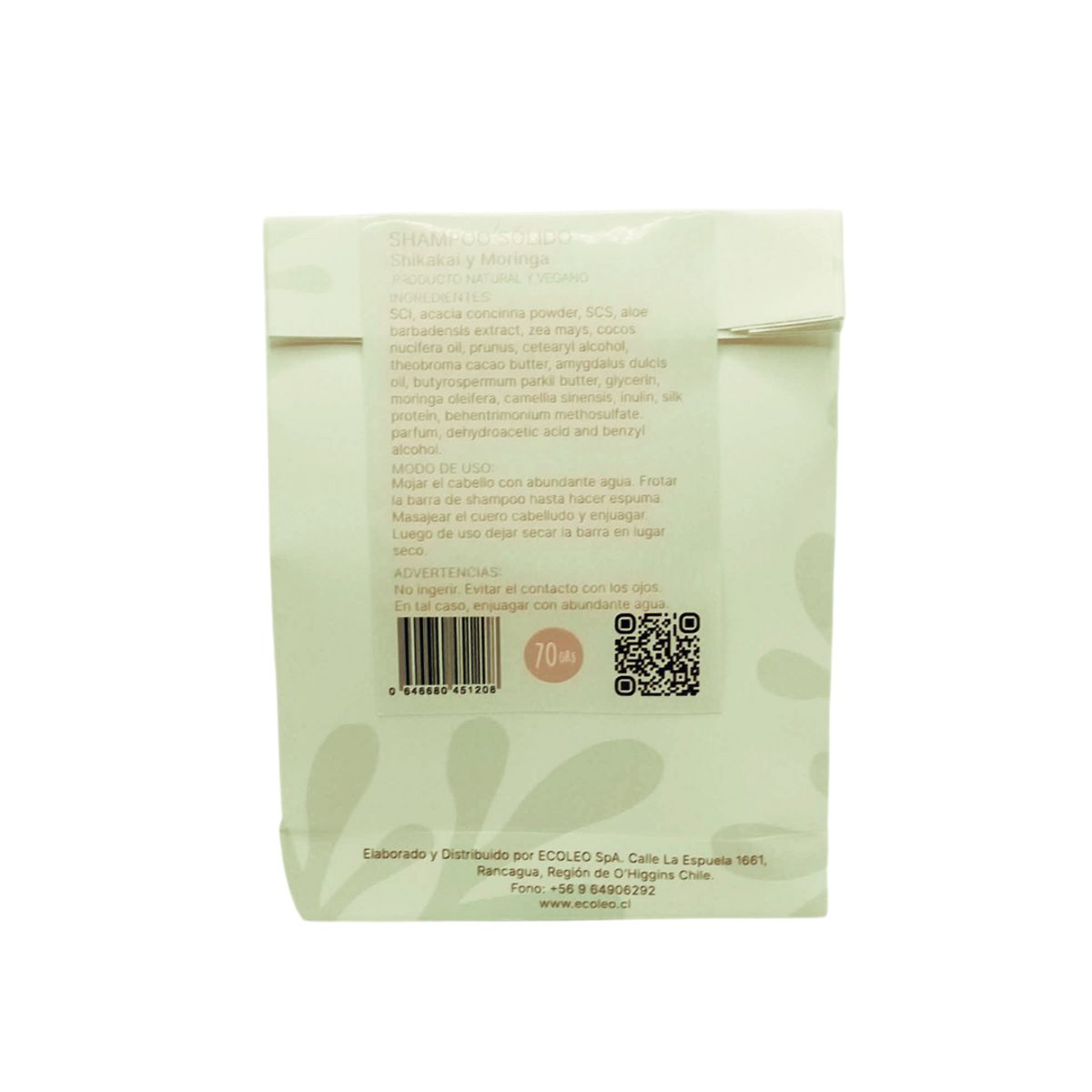 ECOLEO - Shampoo sólido de Shikakai y Moringa