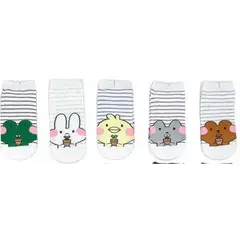 EVERSO - Pack12 Calcetines Tobilleras Algodo Mujer Diseños Divertidos H_.