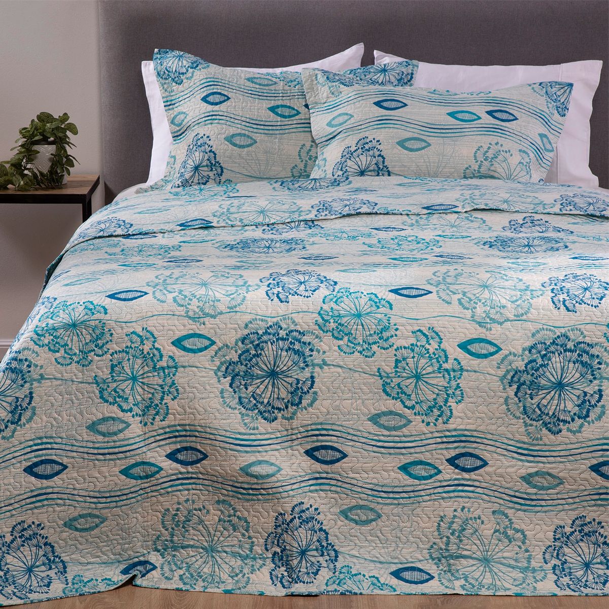 ZAHR - CUBRECAMA ESTAMPADO CALIPSO 2.5 PLAZAS