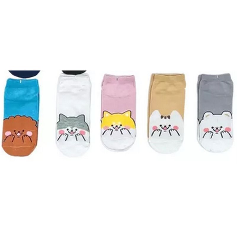 EVERSO - Pack12 Calcetines Tobilleras Algodo Mujer Diseños Divertidos I