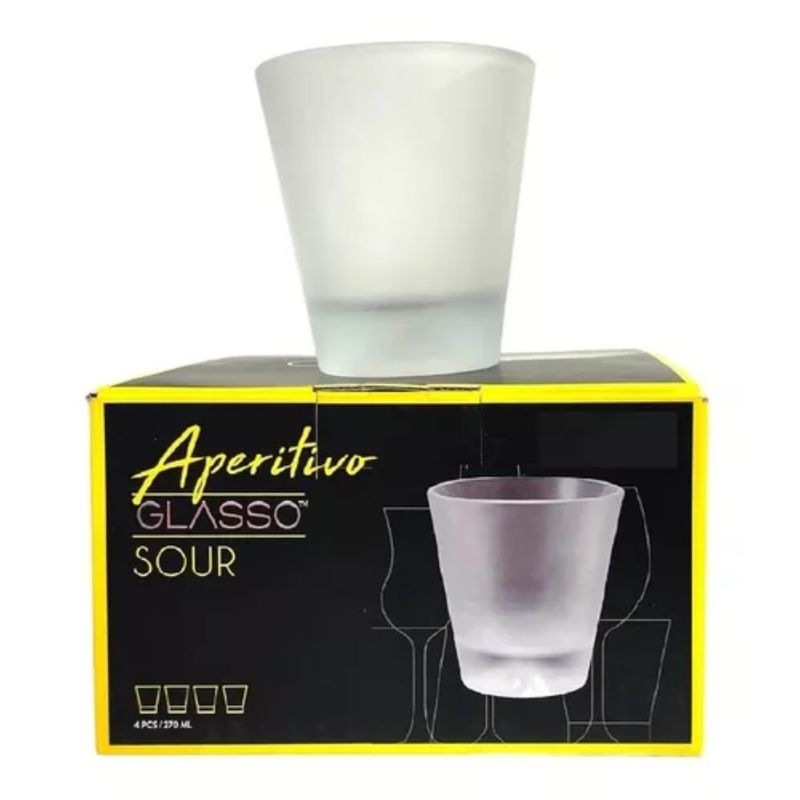 GLASSO - SET DE 4 VASOS FROZEN GLASSO SOUR 270 ML GLASSO