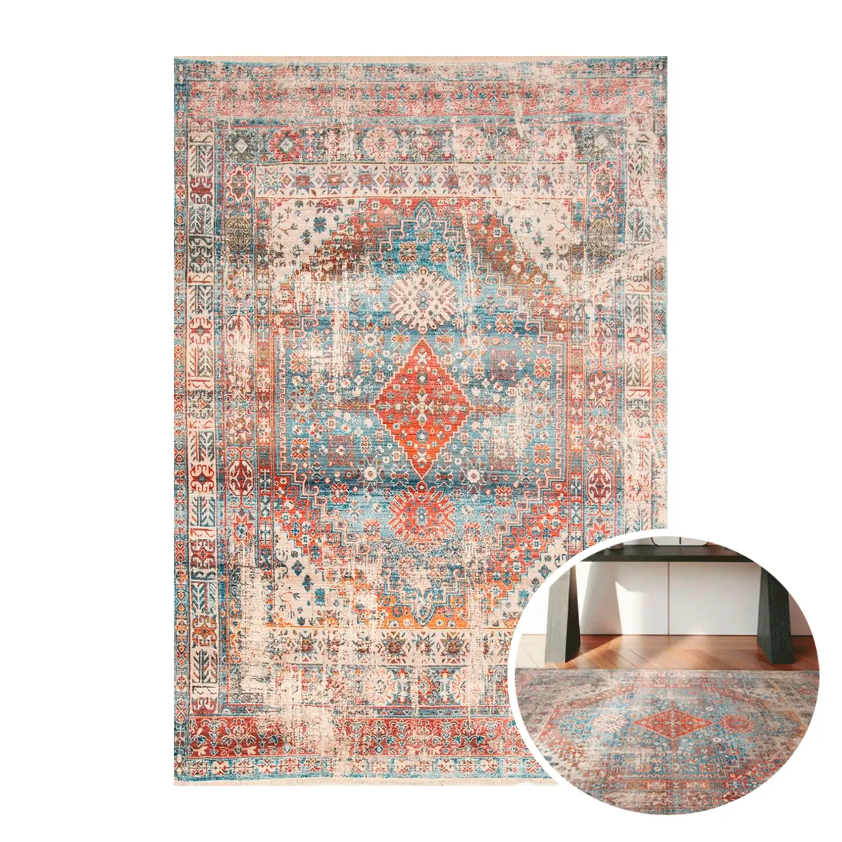 BAZHARS - Alfombra Vintage 200X285cm Intrigue 979 Bazhars