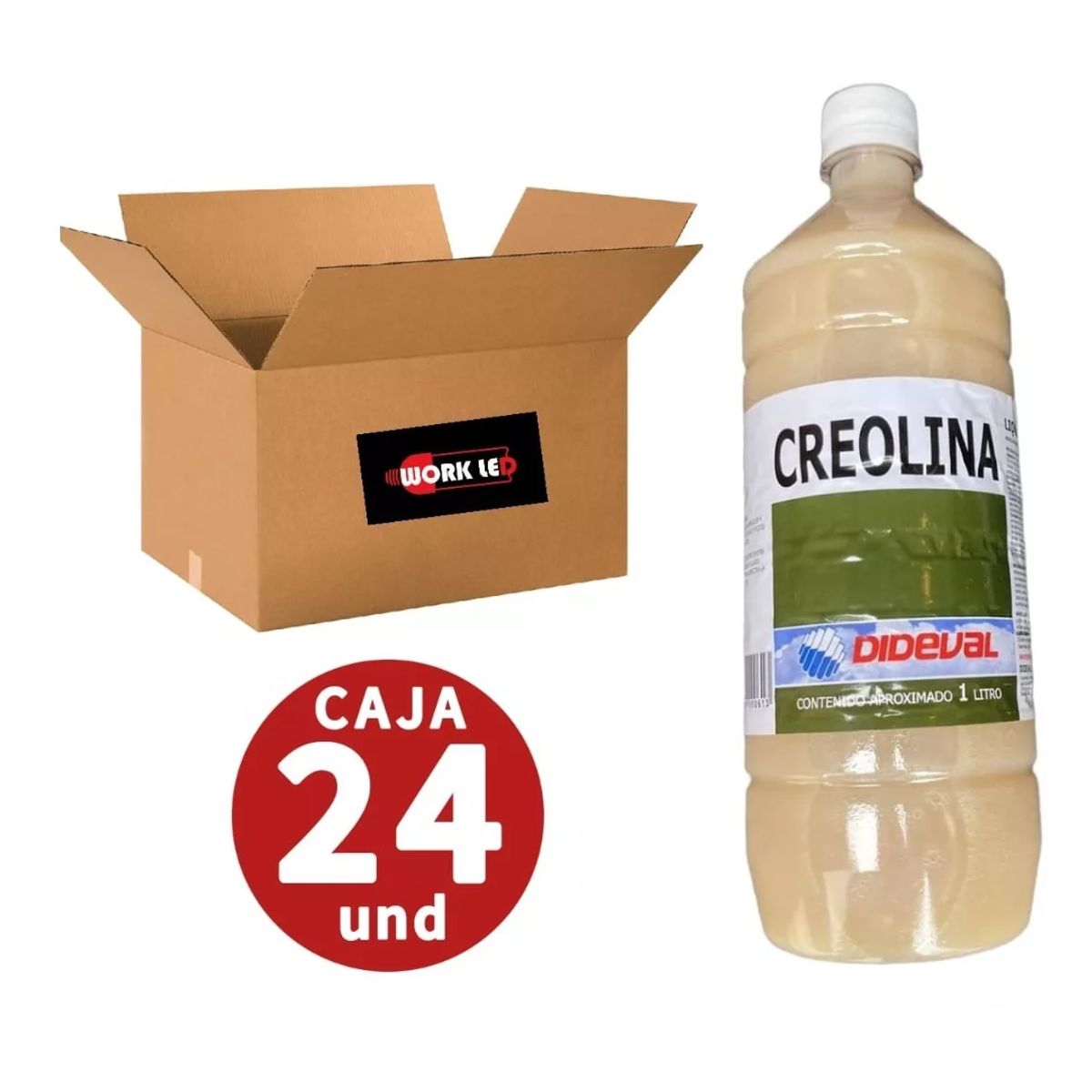 GENERICO - Creolina Dideval 1 Litro Dideval Caja 24 Unidades