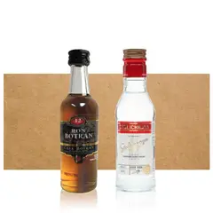 BBVINOS - Mix Miniatura Botran Añejo & Stolichnaya - Dorado