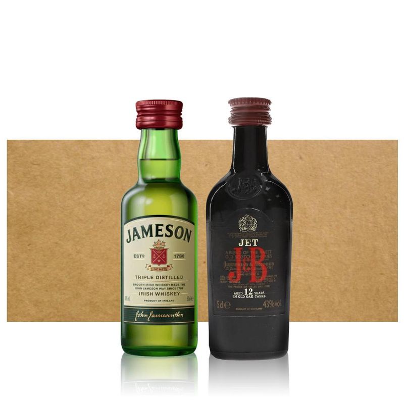 BBVINOS - Mix Miniatura Jameson & JB Jet - Dorado