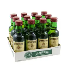 JAMESON - 12 Miniaturas Whisky Irish Whiskey (50 ml) - Dorado