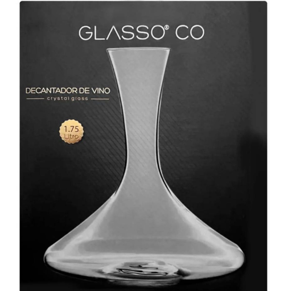 GLASSO - JARRA DECATADOR DE VINO 1.75 LITROS GLASSO