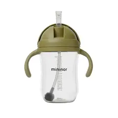 MININOR - Vaso Con Bombilla 330 ml - Verde