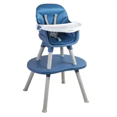 BEBESIT - Silla de Comer Baby Desk 4 en 1 azul