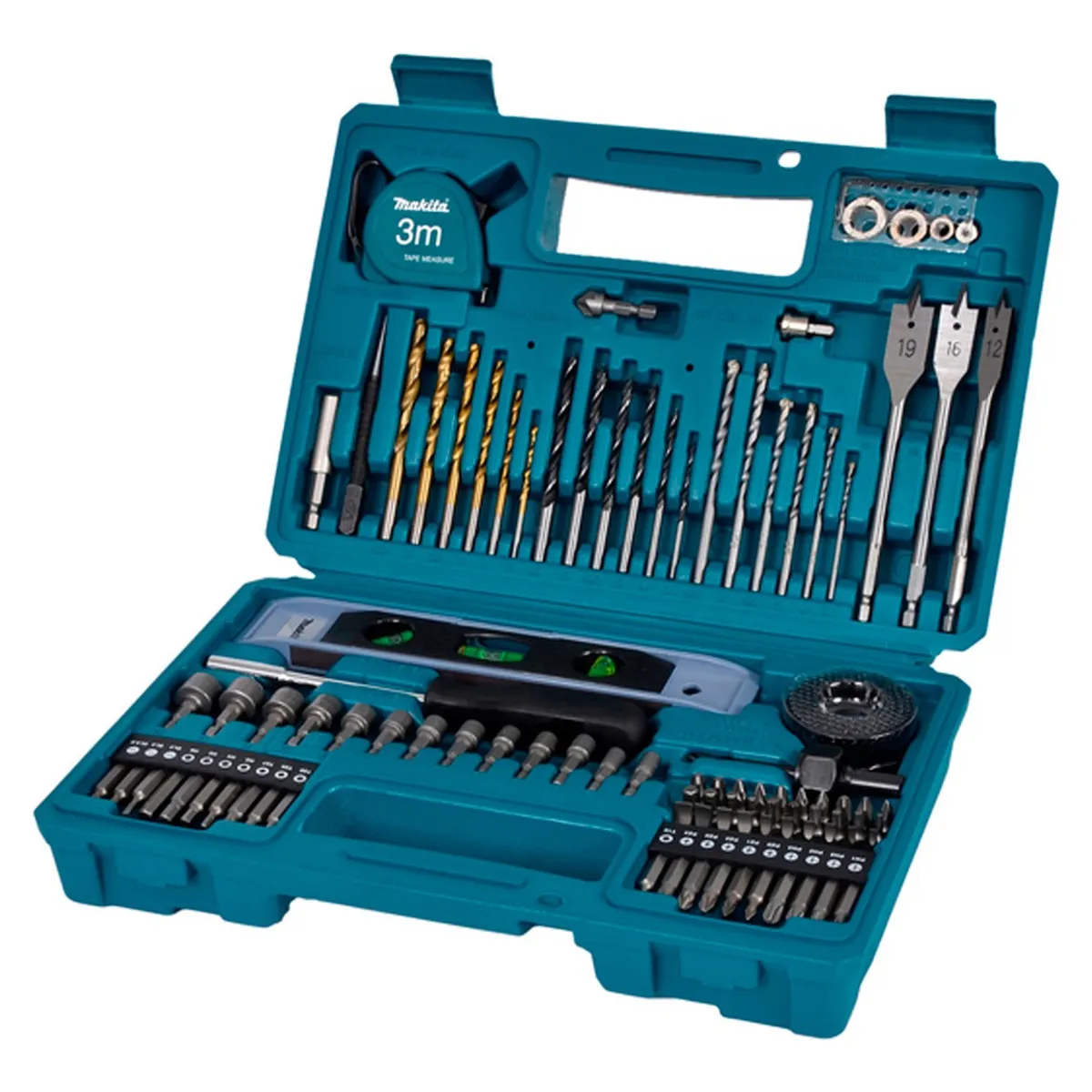 MAKITA - Set Juego De Puntas Y Accesorios Makita 102 Piezas E-10730
