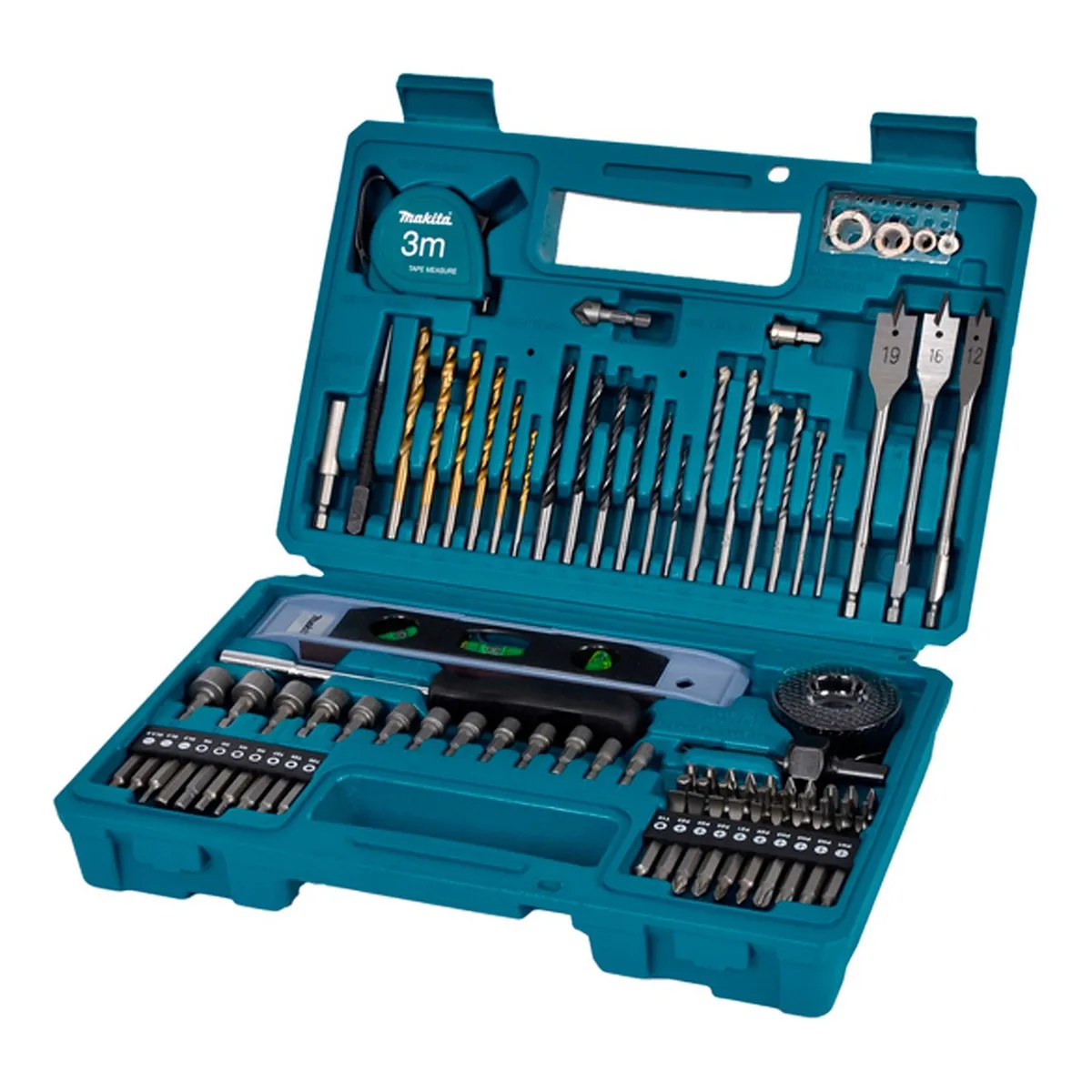 MAKITA - Set Juego De Puntas Y Accesorios Makita 102 Piezas E-10730