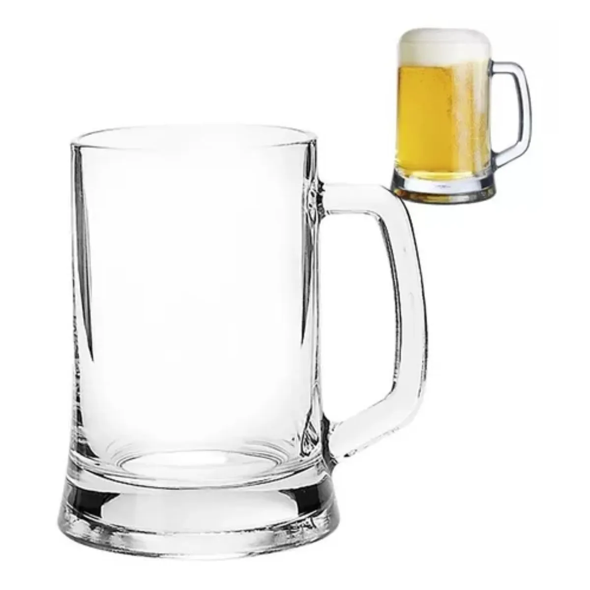 GLASSO - Vaso Shopero Para Cerveza Caja Individual 500 ml Glasso