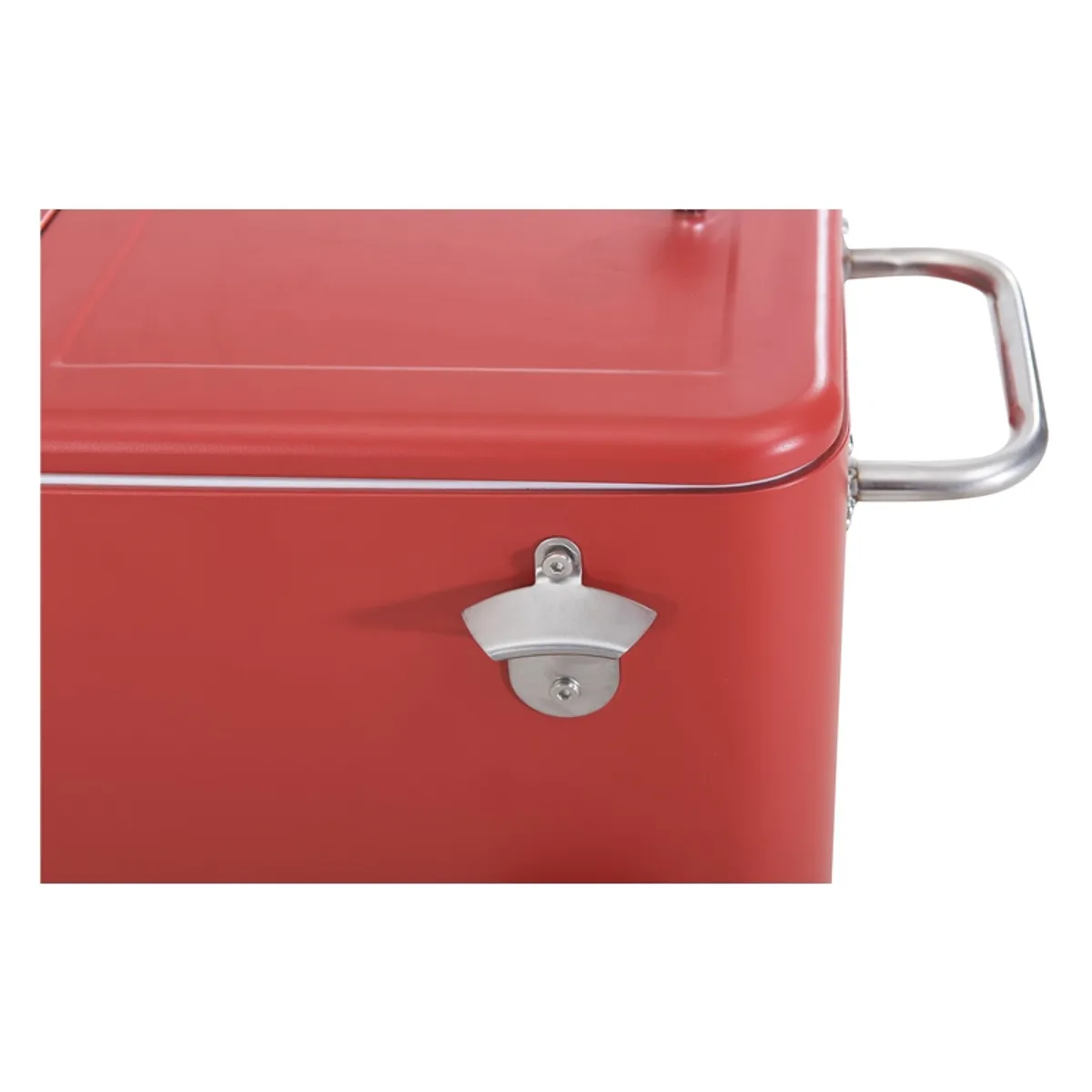 BOZZO - Cooler Retro Metálico 60 Litros Rojo