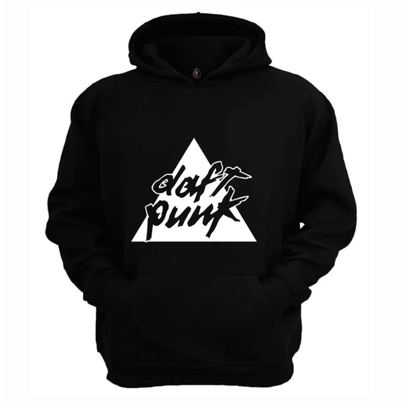 GENERICO - Polerón Con Capucha Diseño Daft Punk Music Electronic NATURAL KING