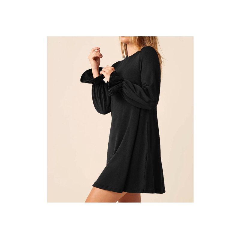 GENERICO - VESTIDO SUELTO CORTO ELEGANTE DE OTOÑO-INVIERNO 2023