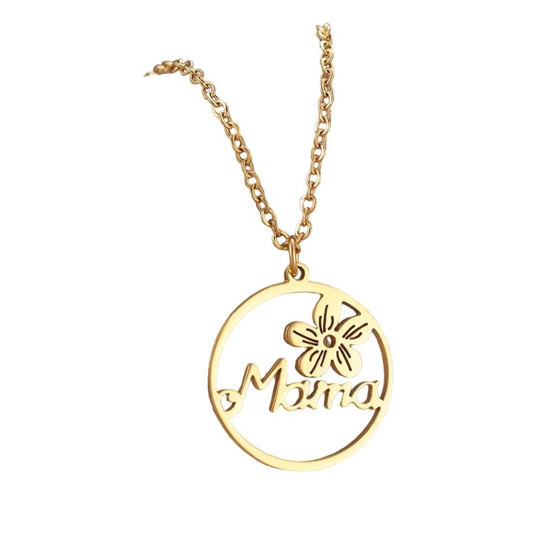 LUXURYJOYAS - Collar Mamá Baño Oro 18kt Día De La Madre