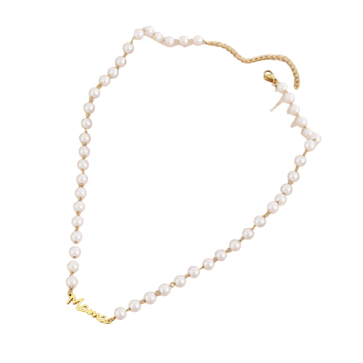 LUXURYJOYAS - Collar Perlas oro Mamá especial día de la madre mujer