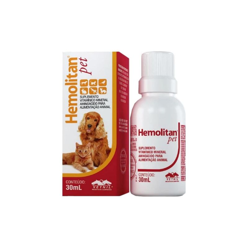 GENERICO - Hemolitan 60ml Suplemento Vitaminico Para Mascotas
